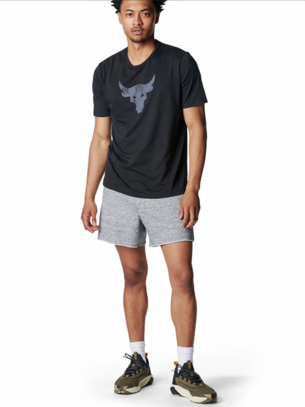 Under Armour 1383191 005 UA Project Rock Brahma Bull Short Sleeve T-Shirt Medium